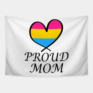 Proud Mom LGBT Gay Pride Month Pansexual Flag Tapestry