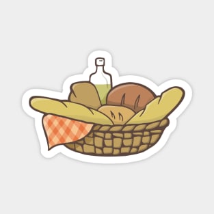 Basket of Artisan Breads Magnet