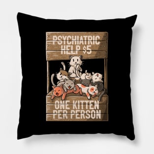 One Kitten Per Person by Tobe Fonseca Pillow