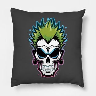 Punk Skull Pillow