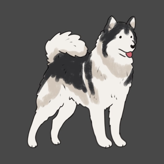 Alaskan Malamute drawing by Mayarart