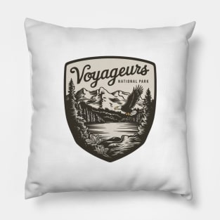 Voyageurs National Park Wildlife Emblem Pillow