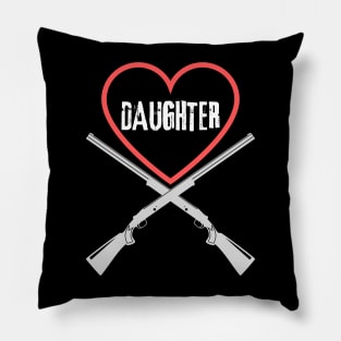 hunting daughter Pillow