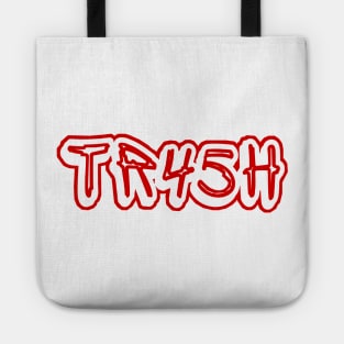 tR45h - Red and White - Front Tote