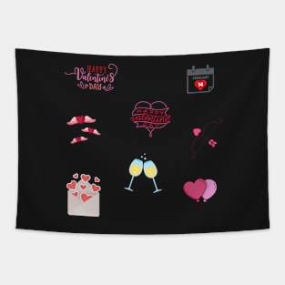 Valentines Day Sticker Pack Tapestry