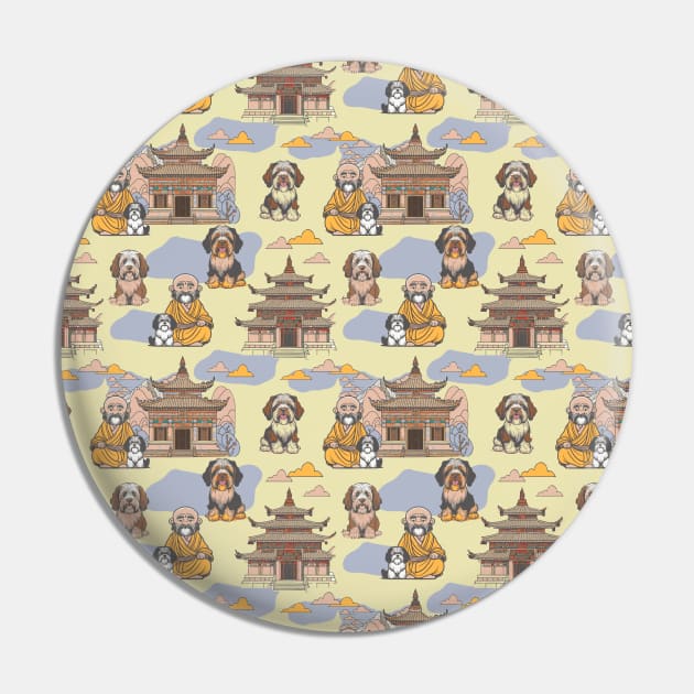 Tibetan monk and tibetan terrier friends Pin by Remotextiles