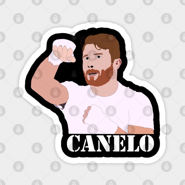 Canelo Alvarez Boxing Magnet by Alex