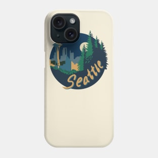 Seattle Overlook - Night Phone Case