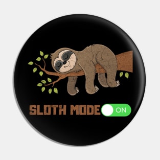 lazy sloth mode on vintage Pin