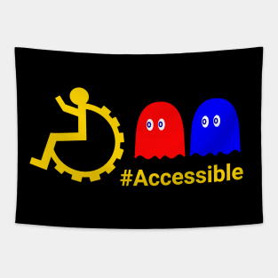 #Accessible Pacman Tapestry