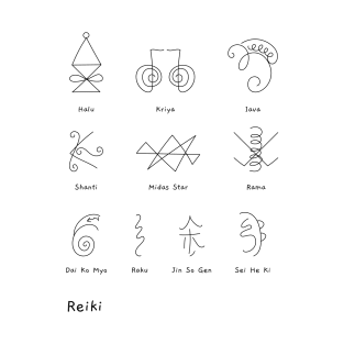 Hand drawn Reiki symbols T-Shirt