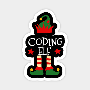 Coding Elf Matching Family Group Christmas Party Pajamas Magnet