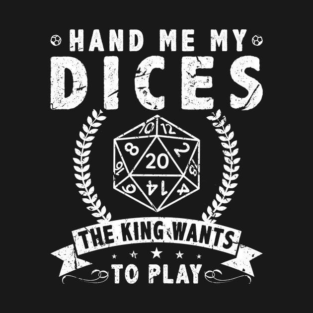 D20 Dice Tabletop RPG Roleplaying Gamer by Humbas Fun Shirts