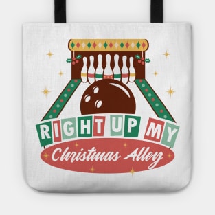 Christmas Bowling Alley P R t shirt Tote