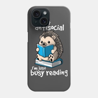 Antisocial hedgehog Phone Case