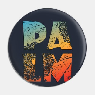 Palm Sunset Summer Pin