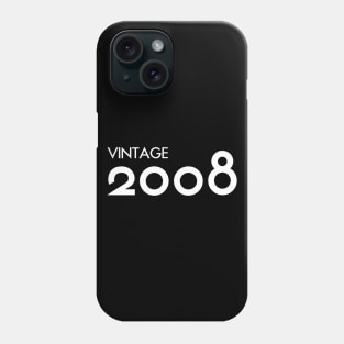 Vintage 2008 Gift 12th Birthday Party Phone Case