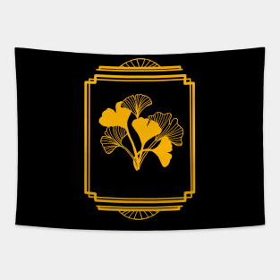 Art Deco Ginkgo leaves Tapestry