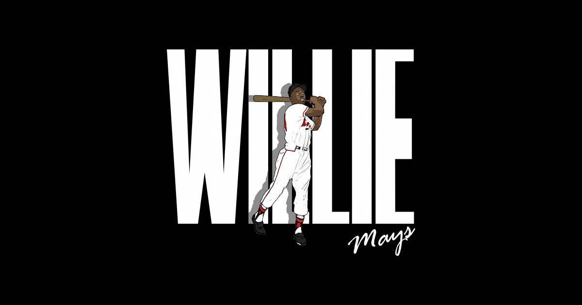 willie mays comic style FAN MADE - Willie Mays - Sticker | TeePublic