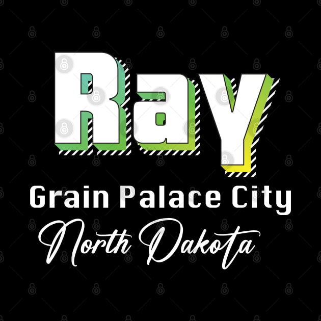 Ray North Dakota Yellow Text by WE BOUGHT ZOO