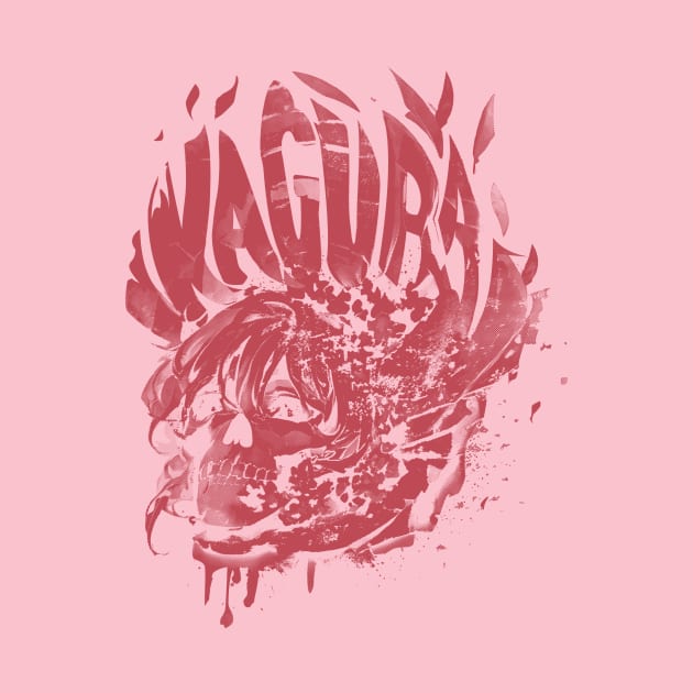 Skull Girl (magenta skull) by Kagura (The band)