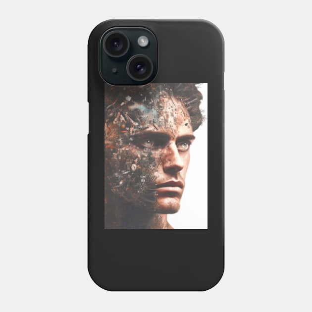 Half Human Half Robot I Your Worst Enemy Poster Phone Case by MoGaballah