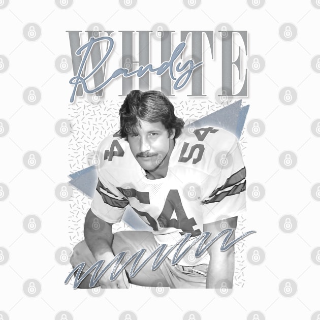 Randy White -- Retro Football Fan Gift Design by DankFutura