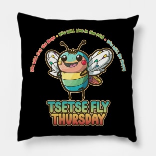 Tsetse Fly Thursday Kawaii Bug Buffet Pillow