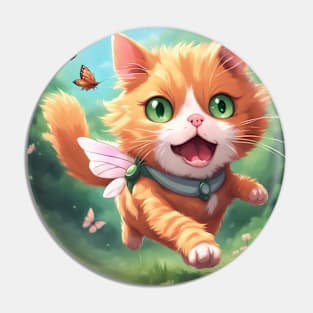 Kawaii Cat Fairy Pin