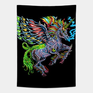 Monster Unicorn Tapestry