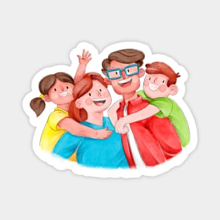 Happy Family Magnet