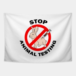 Stop Animal Testing Animal Activism Rabbit Animal Welfare Tapestry