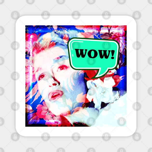 Wow 1950s Again Magnet by L'Appel du Vide Designs by Danielle Canonico