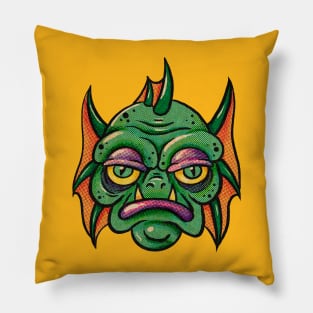 Retro vintage style Sea creature monster Pillow