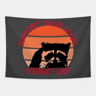 Support Your Local Street Cats Tapestry