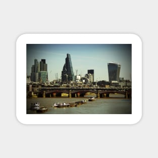 London Cityscape Blackfriars Bridge England Magnet