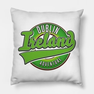 ireland dublin vintage logo Pillow