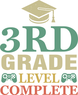 3rd grade level complete Video Gamer Graduation Cute Magnet