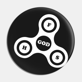 Holy Trinity Christian Fidget Spinner Pin