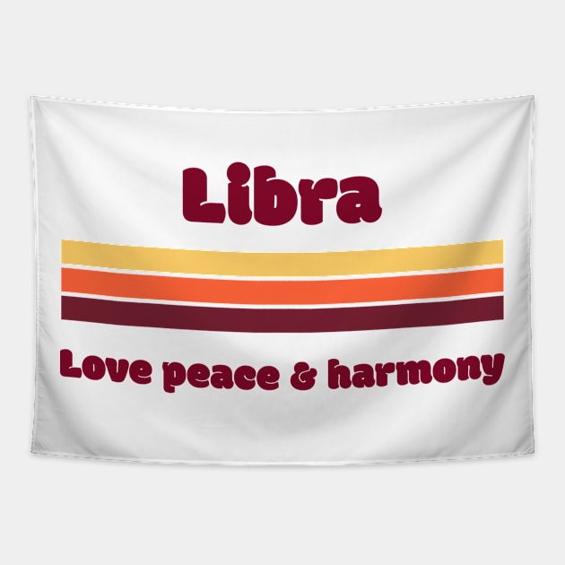 Libra retro style Tapestry by euheincaio