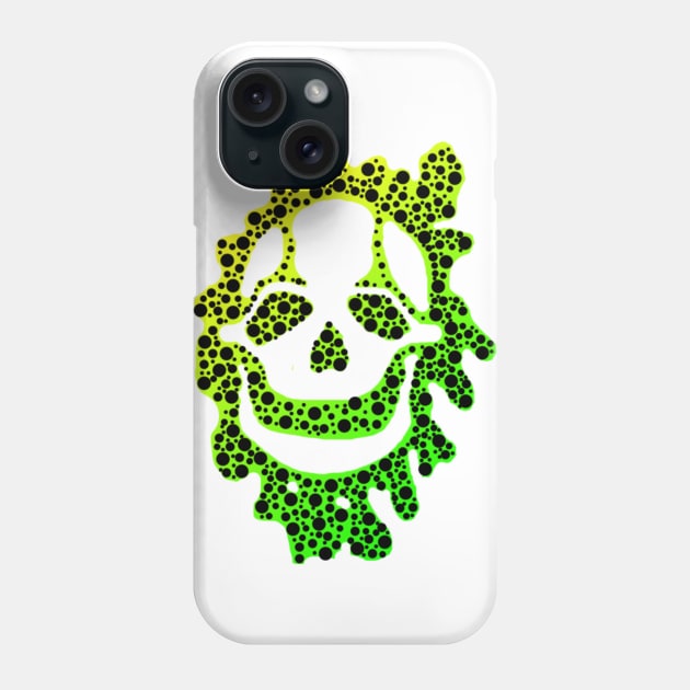 Toxic Skull (Yellow & Green) Phone Case by Not Meow Designs 