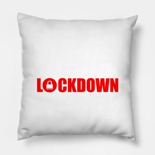 Eat sleep lockdown repeat Pillow