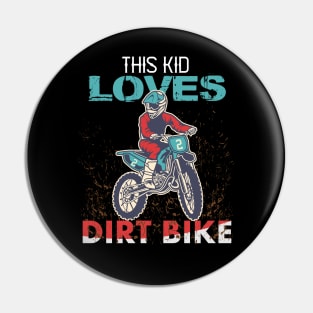 Youth Motorcross, Boys Dirt Bike Pin