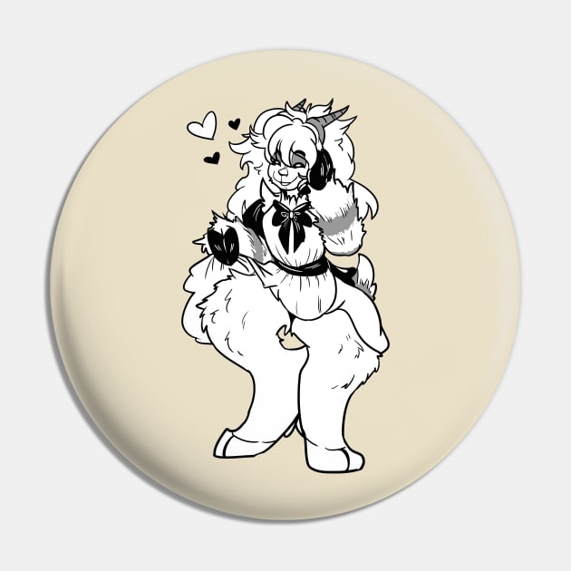 Anthro Goat Maid Pin by kelsmister