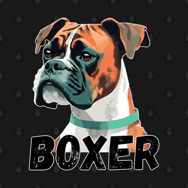 Boxer dog Design for dog lovers by Sketchy Pedals