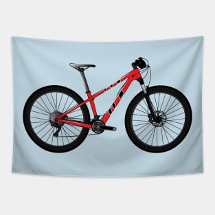 Bicycle cartoon illustration Tapestry