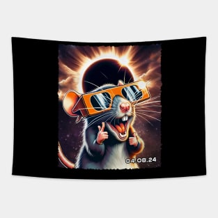 Lunar Observer: Rat Gazing at the Solar Eclipse Shirt Graphic Tapestry