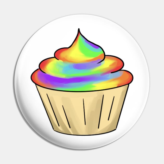 vanilla rainbow cupcake Pin by xaxuokxenx