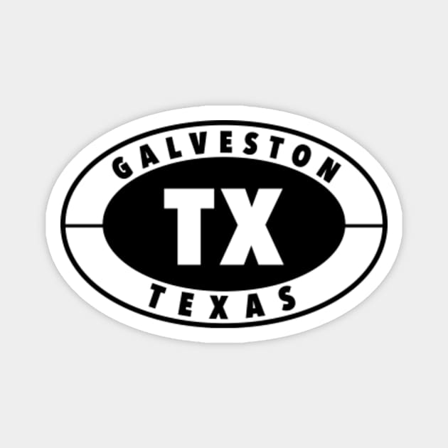 Vintage Galveston Texas Magnet by lada untung