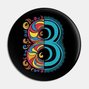 Number 8 Pin